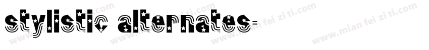 stylistic alternates字体转换